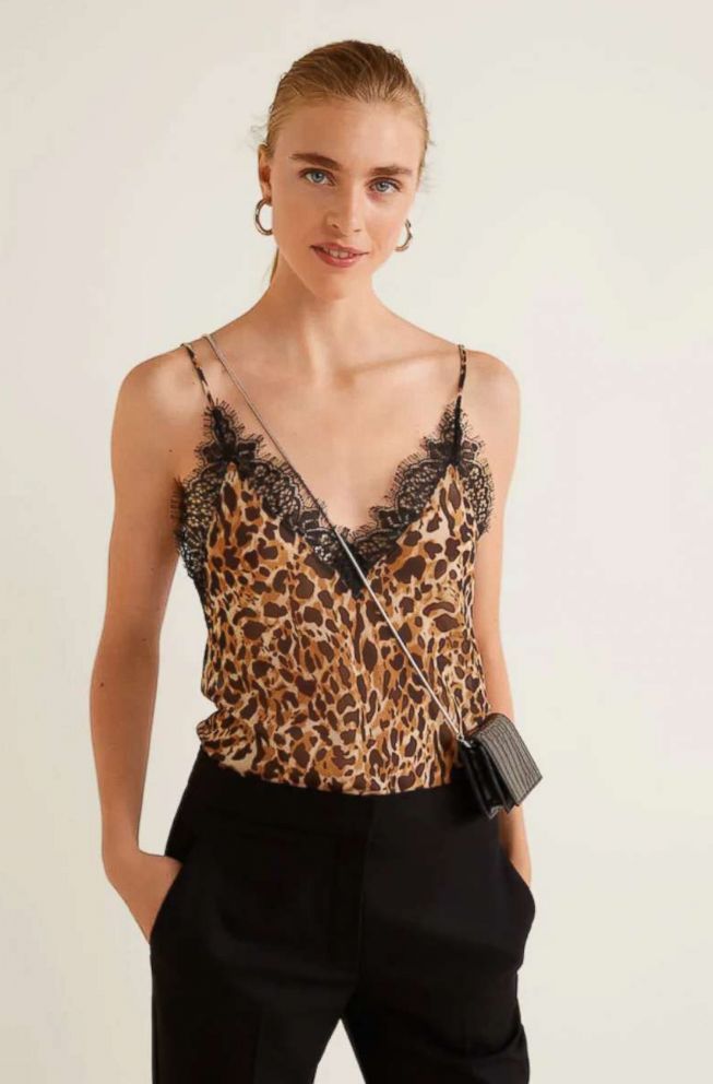 PHOTO: Mango, Leopard print top