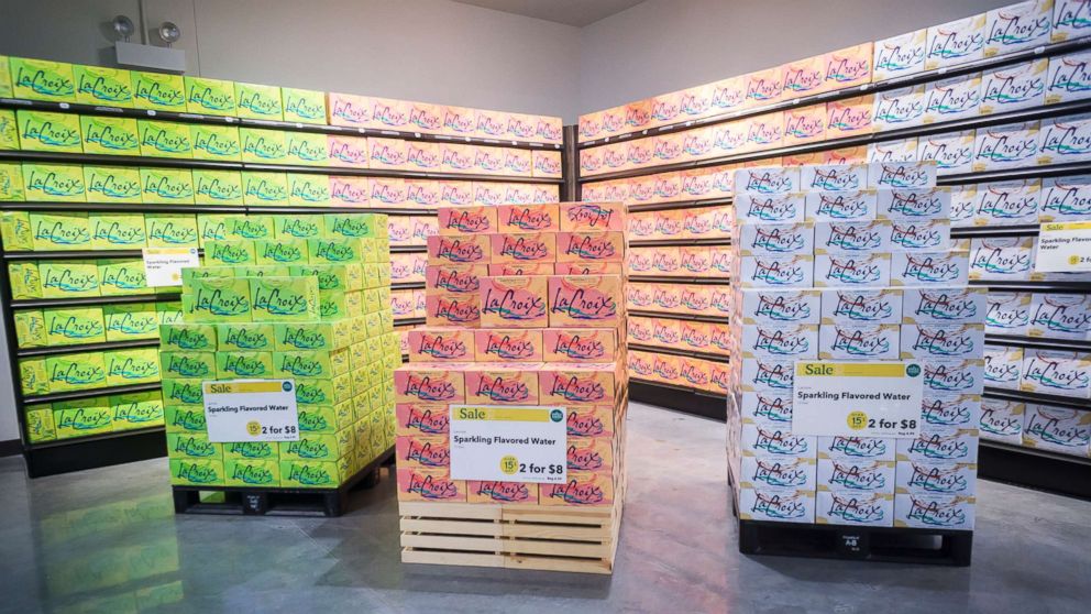 PHOTO: Display of La Croix sparkling beverages in the new Whole Foods Supermarket in the Brooklyn, N.Y., in this July 30, 2016 file photo.