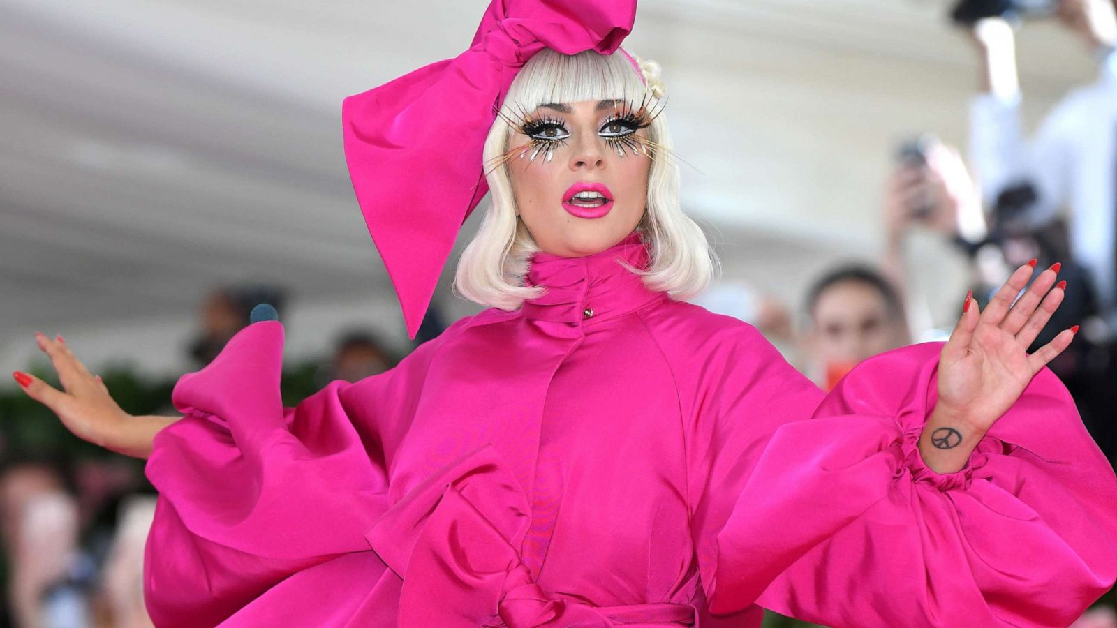 PHOTO: Lady Gaga arrives for the 2019 Met Gala celebrating Camp: Notes on Fashion at The Metropolitan Museum of Art on May 06, 2019, in New York.