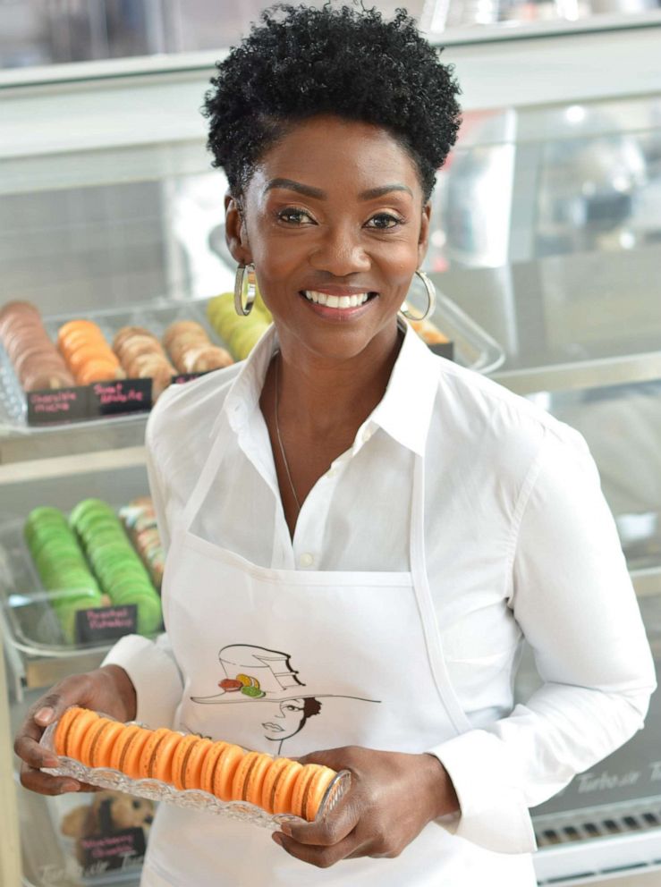 PHOTO: Charlette Belle is the owner of Lady Belle Macarons, a pastry business that typically sells its treats at farmers' or artisan markets around the Atlanta area.