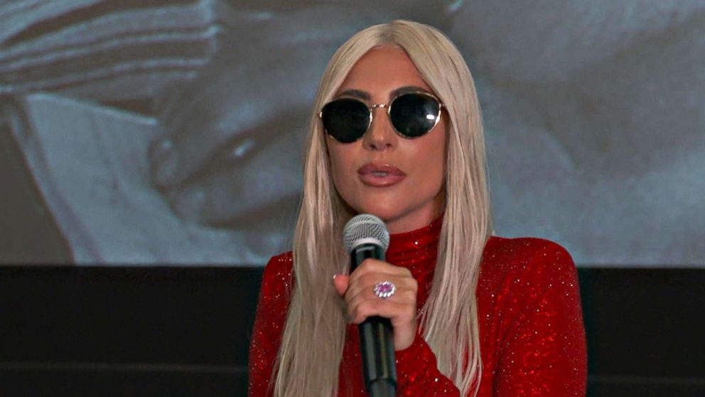 PHOTO: Lady Gaga surprised hundreds of "little monsters" on Oct. 3, 2018 prior to a viewing of her film, "A Star Is Born."