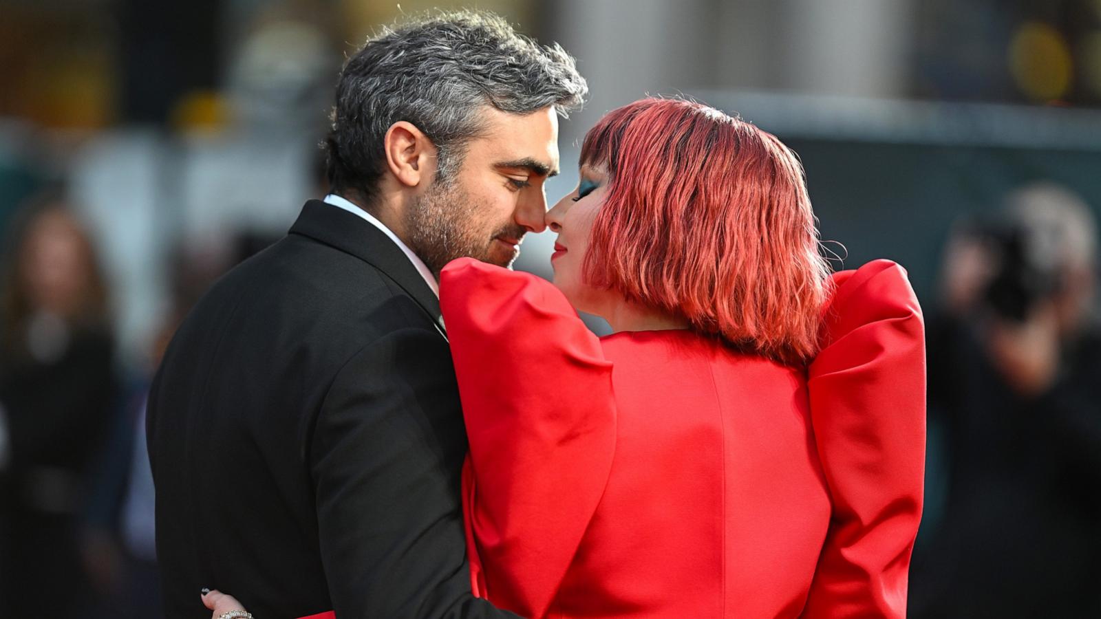 PHOTO: Michael Polansky and Lady Gaga attend the UK Premiere of "Joker Folie Ã  Deux" Sept. 25, 2024, in London.