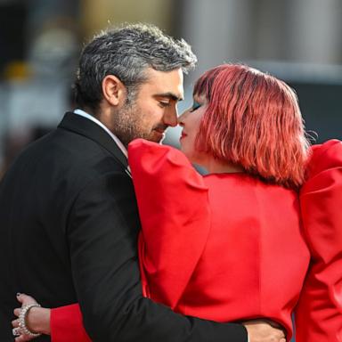 PHOTO: Michael Polansky and Lady Gaga attend the UK Premiere of "Joker Folie Ã  Deux" Sept. 25, 2024, in London.