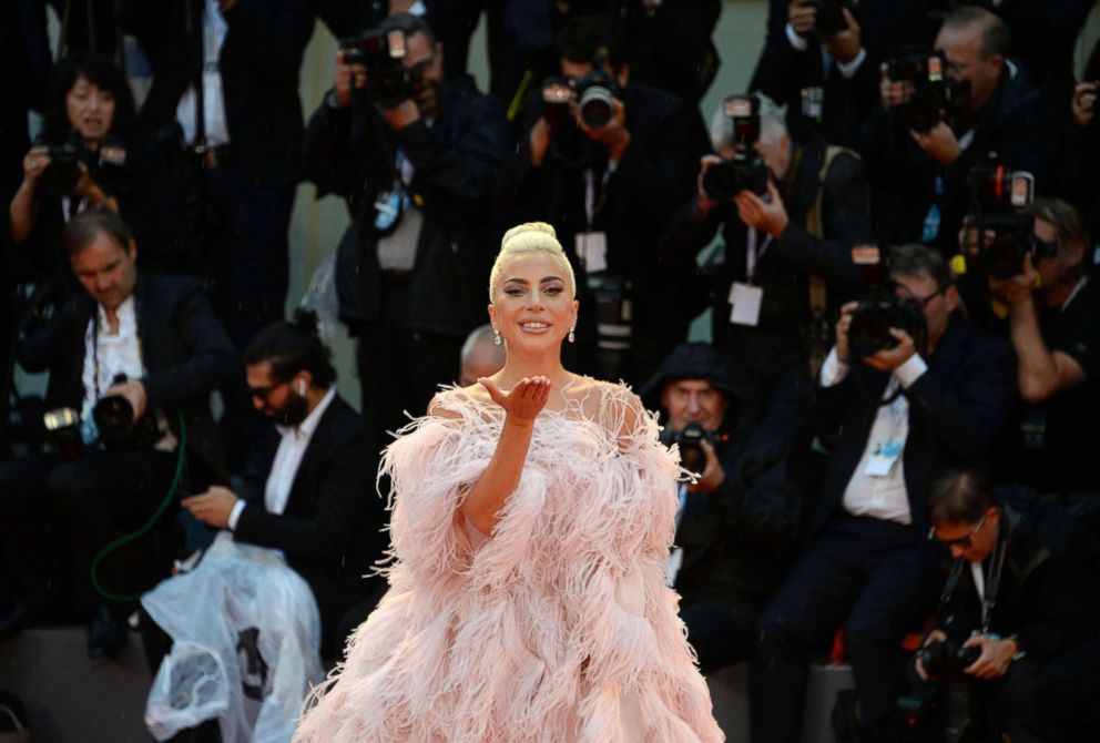 PHOTO: Lady Gaga arrives for the premiere of the film "A Star is Born" during the 75th Venice Film Festival on Aug. 31, 2018 in Venice, Italy.