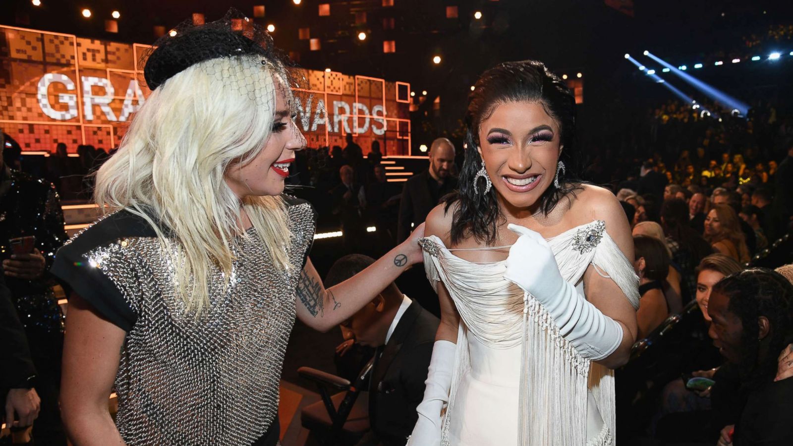 PHOTO: Lady Gaga and Cardi B attend the 61st Annual Grammy Awards at Staples Center, Feb. 10, 2019, in Los Angeles.