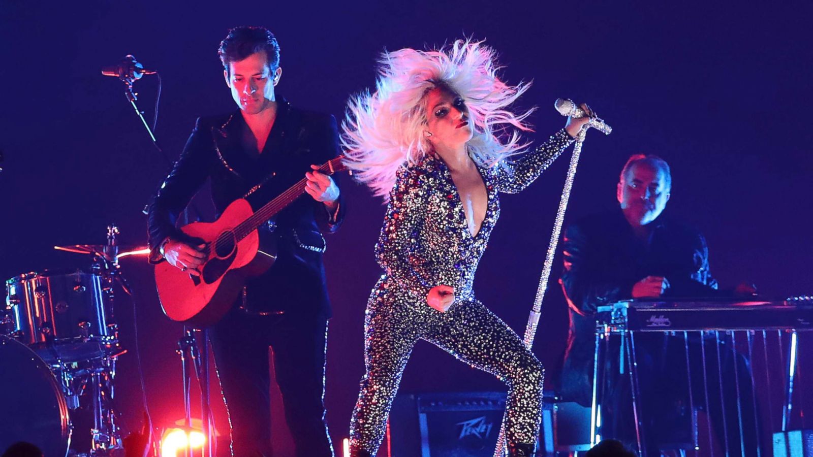 PHOTO: Mark Ronson and Lady Gaga perform "Shallow" at the 61st annual Grammy Awards, Feb. 10, 2019, in Los Angeles.