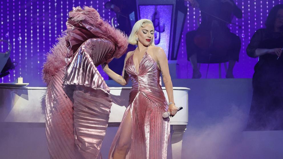 PHOTO: Lady Gaga performs during her 'JAZZ & PIANO' residency at Park MGM, Aug. 31, 2023, in Las Vegas.