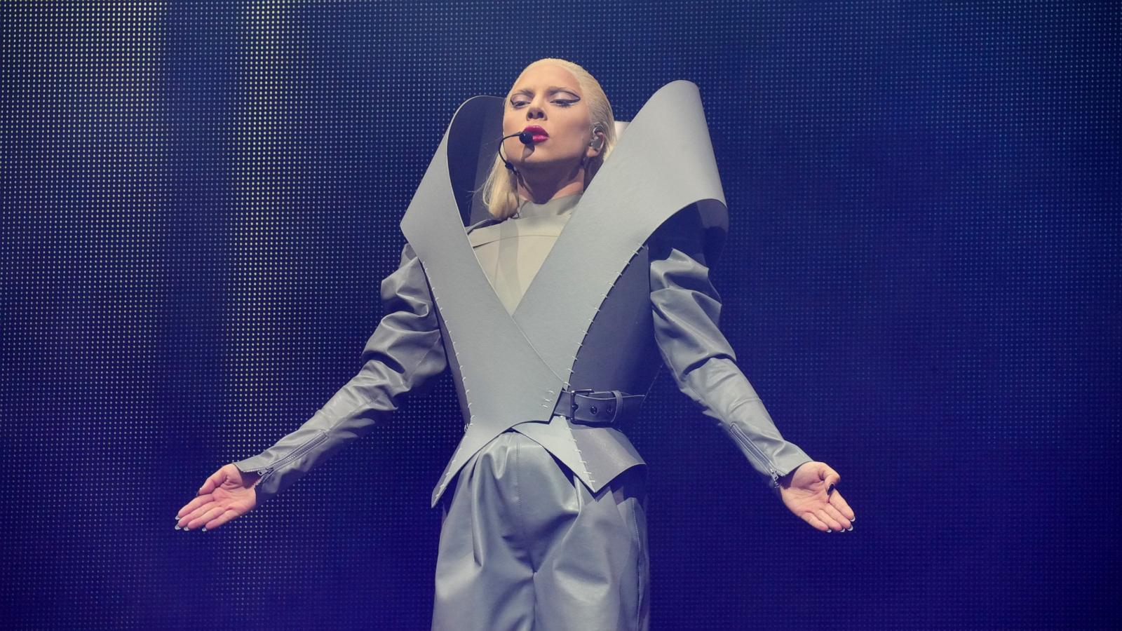 PHOTO: Lady Gaga performs onstage during The Chromatica Ball Tour at Met Life Stadium on Aug. 11, 2022 in East Rutherford, N.J.