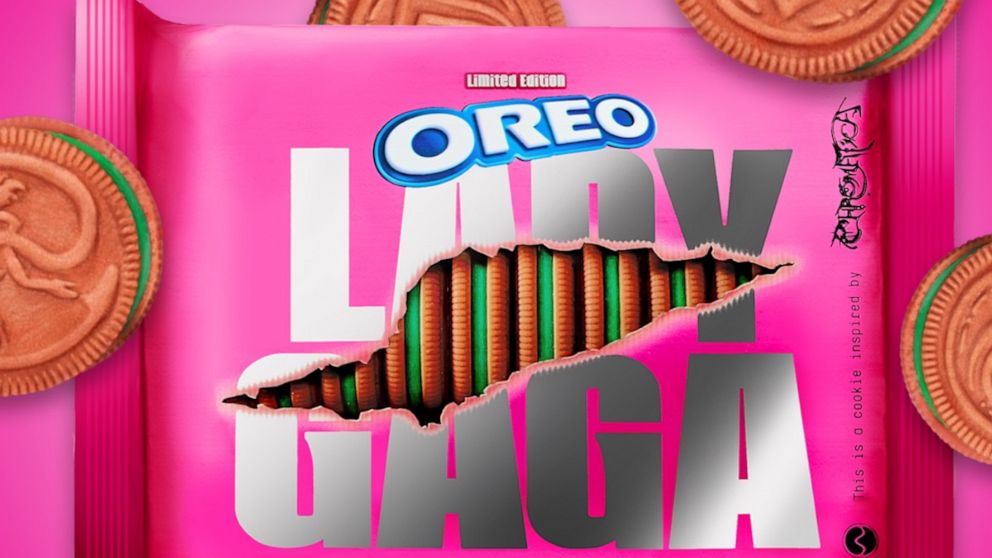 PHOTO: Oreo and Lady Gaga collaborated to create a Chromatica line of cookies.