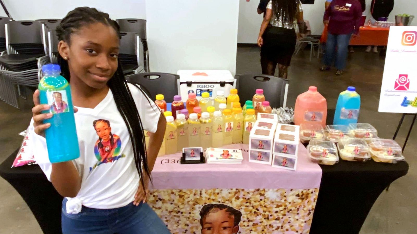 PHOTO: Laila Ratliff's lemonade and baked goods business is a staple vendor at events around Oak Ridge, N.C.