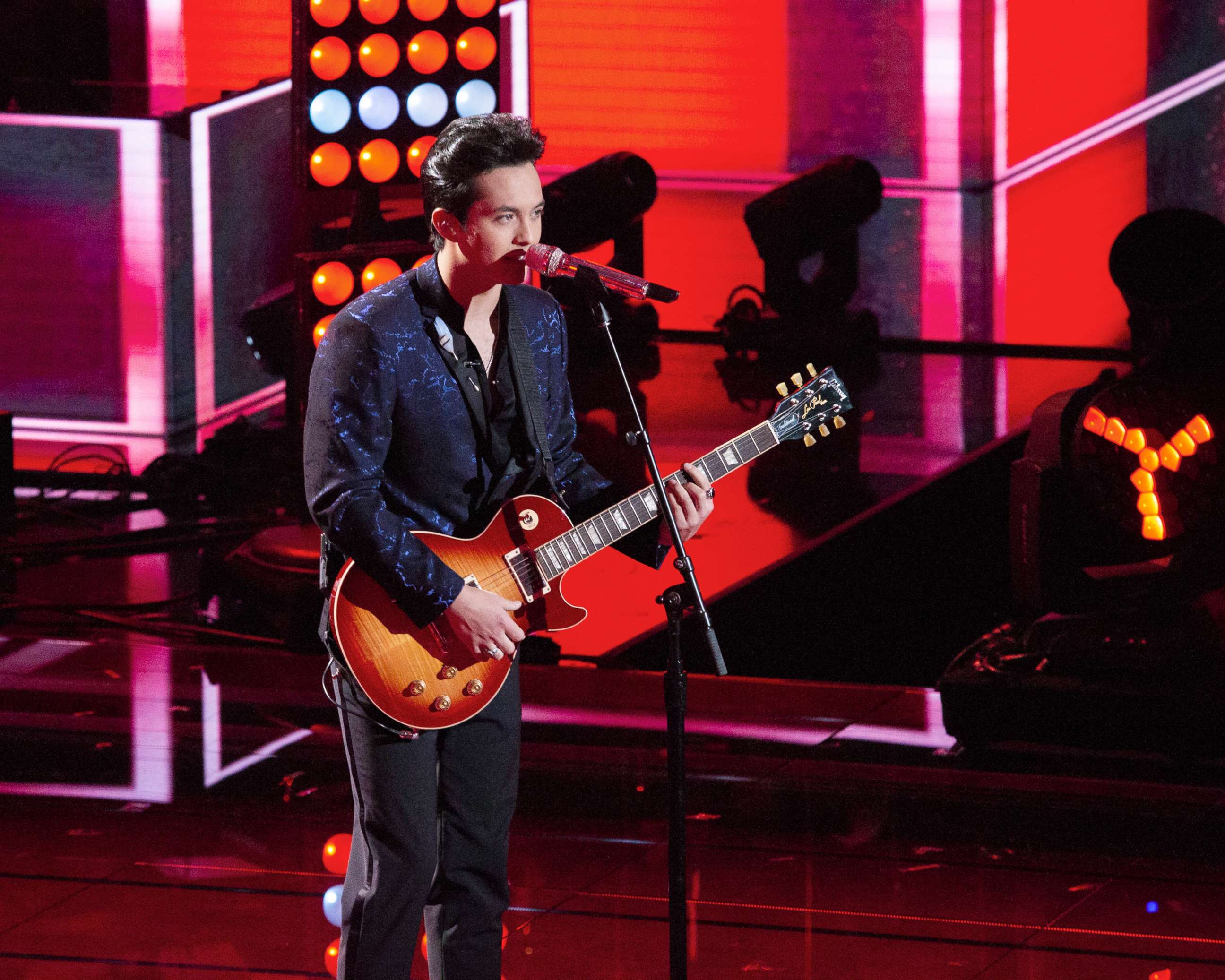 PHOTO: Laine Hardy performs on the season finale of ABC's American Idol, May 19, 2019.