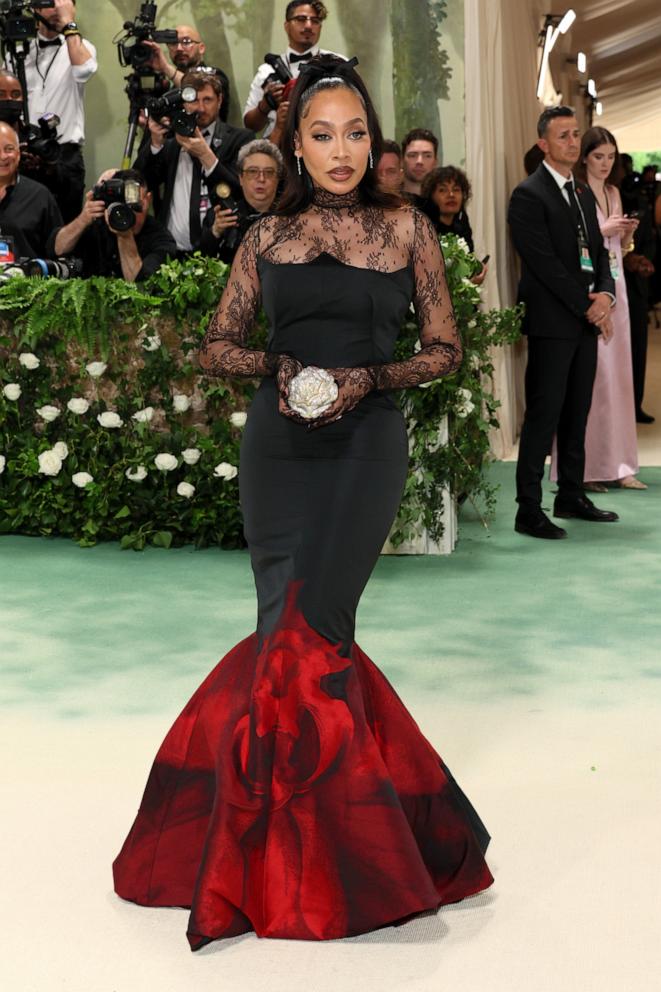 PHOTO: La La Anthony attends The 2024 Met Gala Celebrating "Sleeping Beauties: Reawakening Fashion" at The Metropolitan Museum of Art on May 06, 2024 in New York City.