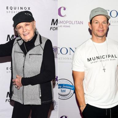 PHOTO: In this Nov. 2, 2019, file photo, Elaine LaLanne is shown at an event in Los Angeles. | In this Dec. 2, 2023, file photo, Mark Wahlberg attends an event in Las Vegas.