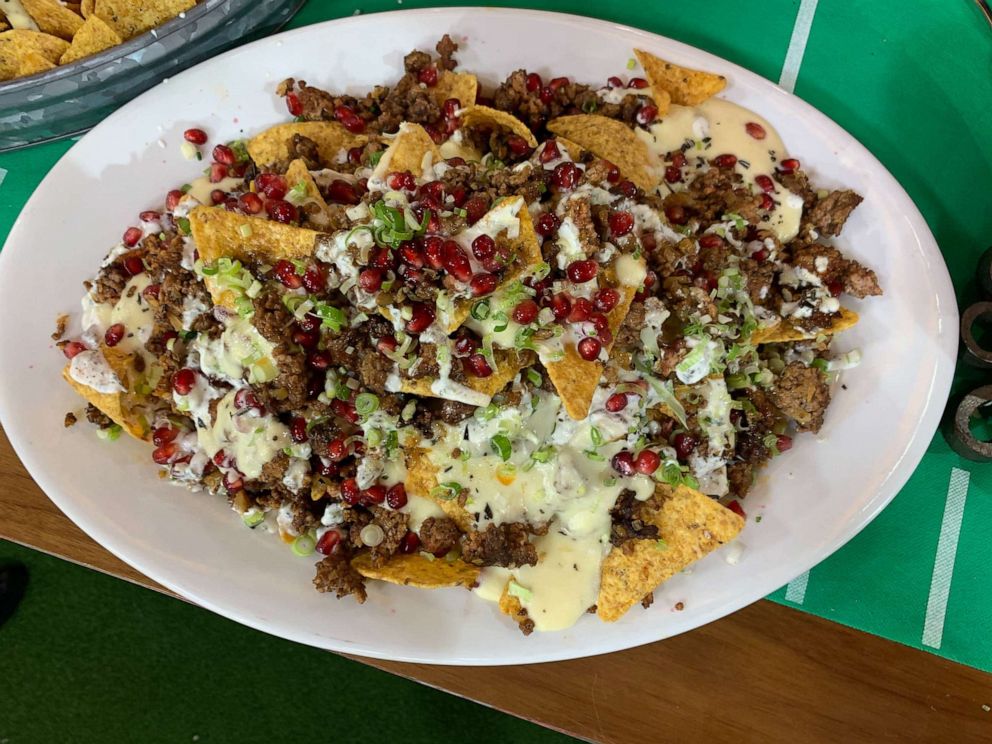 PHOTO: Chef George Duran's spiced lamb nachos that he made on "Good Morning America." 