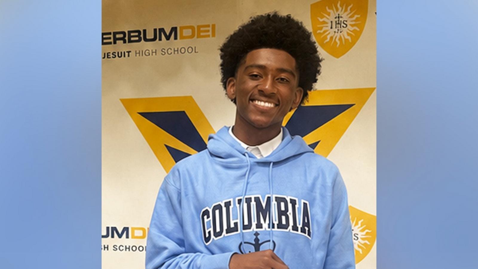 PHOTO: Lamont Newell, a senior at Verbum Dei Jesuit High School in Los Angeles, was accepted into 65 colleges and has chosen to attend Columbia University in the fall.