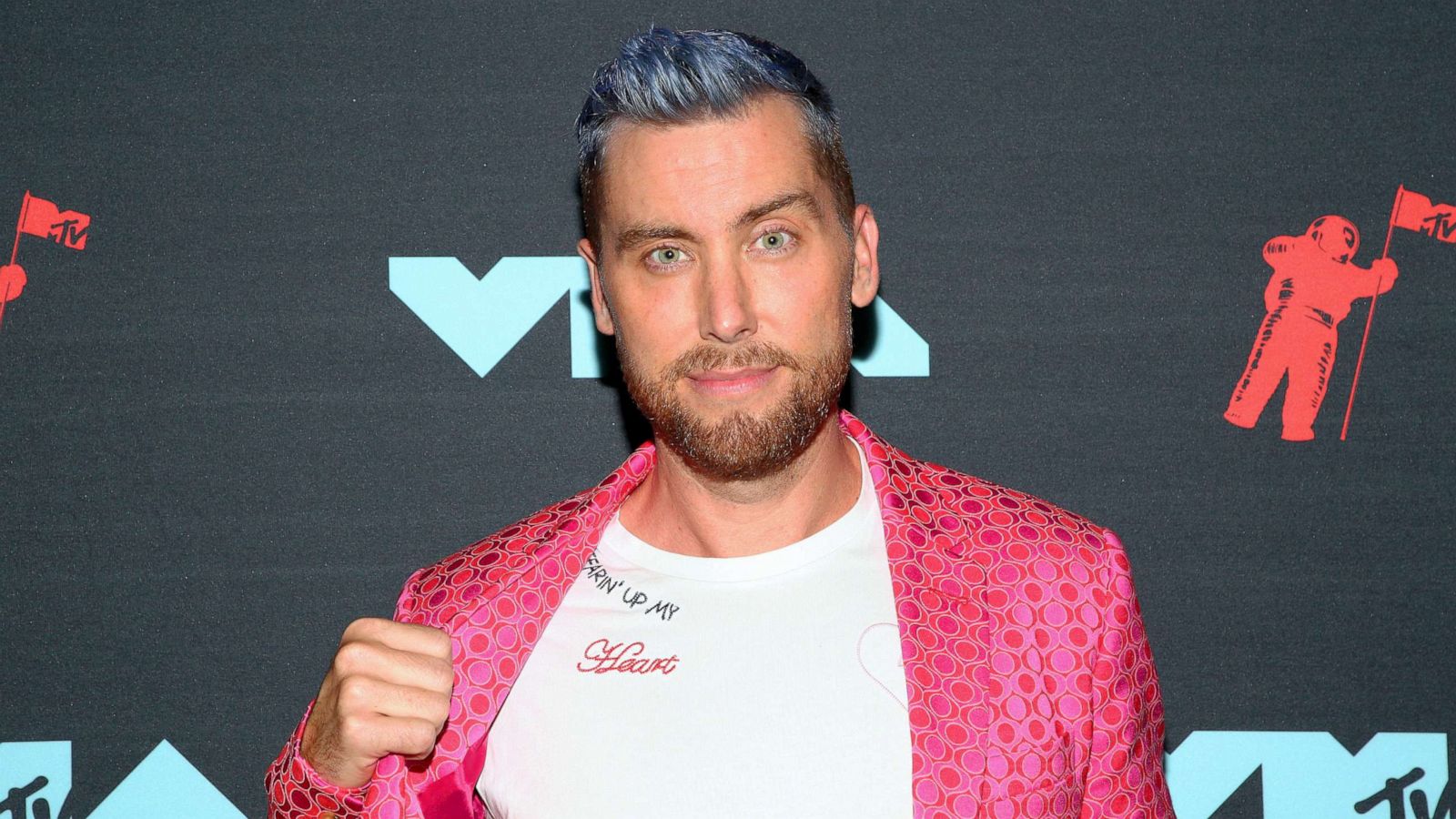 PHOTO: Lance Bass poses backstage during the 2019 MTV Video Music Awards at Prudential Center, Aug. 26, 2019, in Newark, New Jersey.