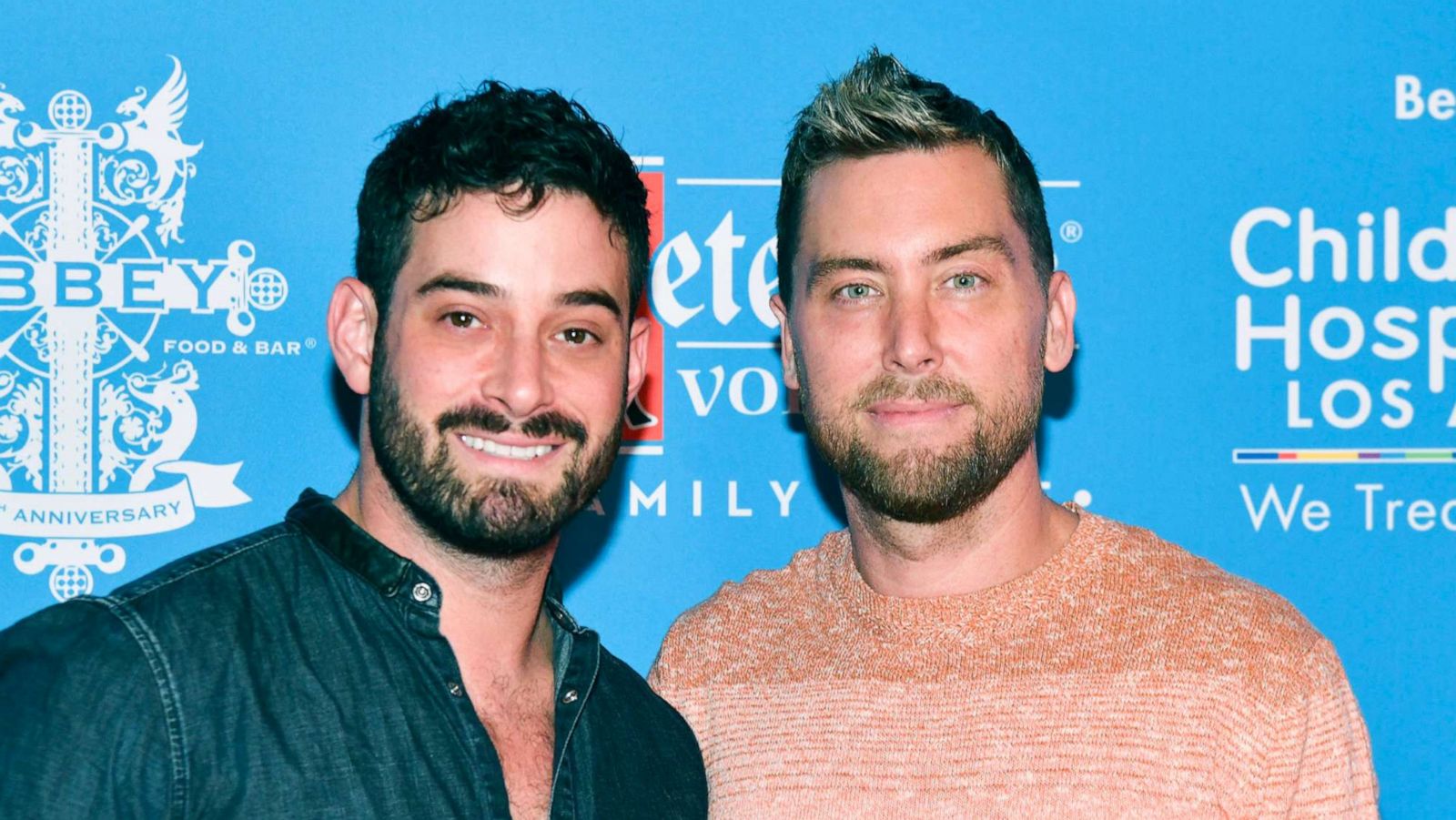 PHOTO: Michael Turchin and Lance Bass attend The Abbey's 16th annual Toy Drive for Children's Hospital LA, Sept. 21, 2021, in West Hollywood, Calif.