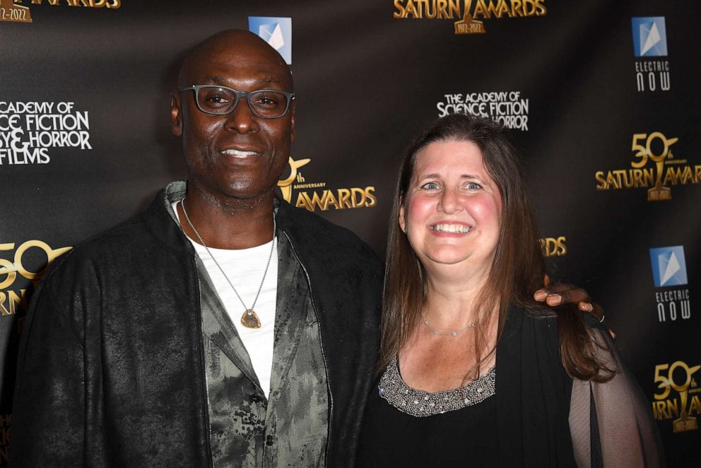 PHOTO: In this Oct. 25, 2022, file photo, Lance Reddick and Stephanie Reddick attend an event in Burbank, Calif.