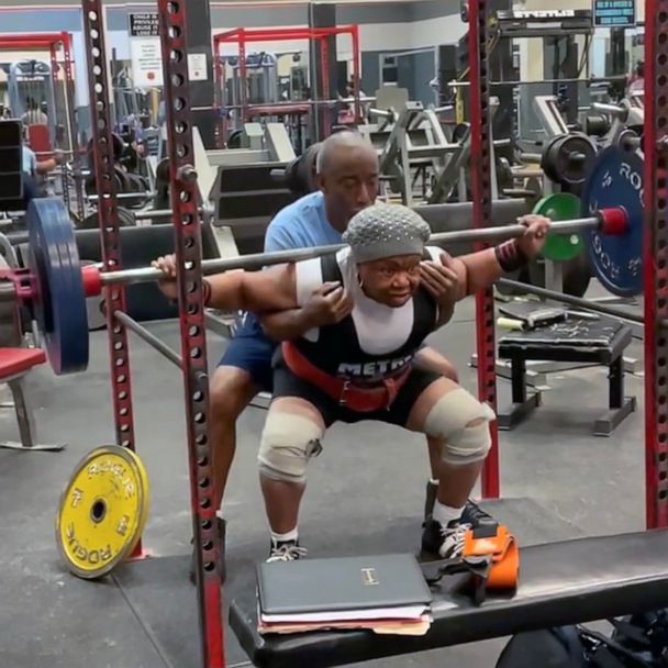 Powerlifting grandma is setting records and beating women half her