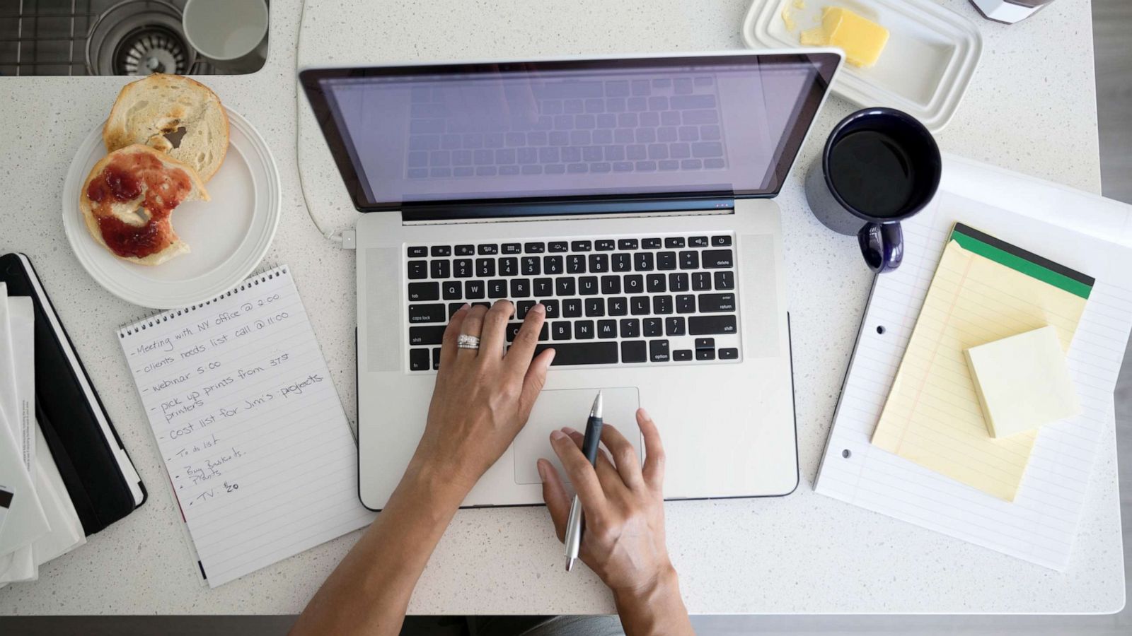 PHOTO: A person uses a laptop in this stock photo.