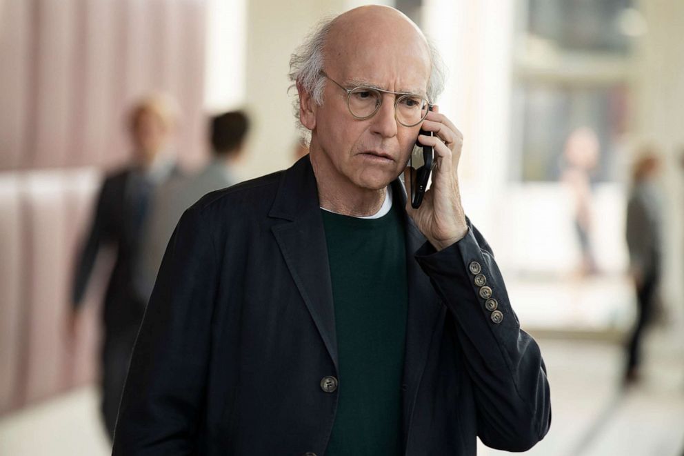 PHOTO: This image released by HBO shows Larry David in "Curb Your Enthusiasm." The program was nominated for an Emmy Award for outstanding  comedy series, July 28, 2020.