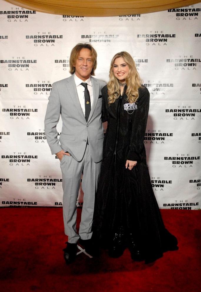 PHOTO: Larry Birkhead and his daughter, Dannielynn, pose on the red carpet at the 35th annual Barnstable Brown Gala, on May 3, 2024.