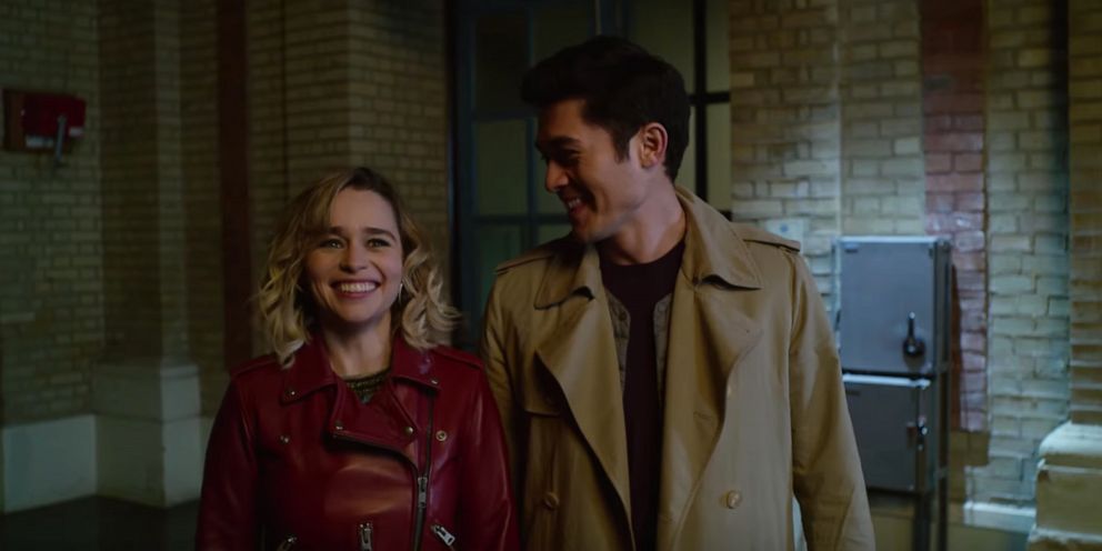 PHOTO: Emilia Clarke and Henry Golding are seen in the trailer for "Last Christmas."