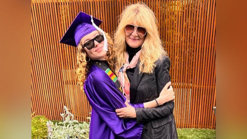 PHOTO: Laura Dern poses with her daughter Jaya Harper at her graduation in this photo Dern shared on Instagram.