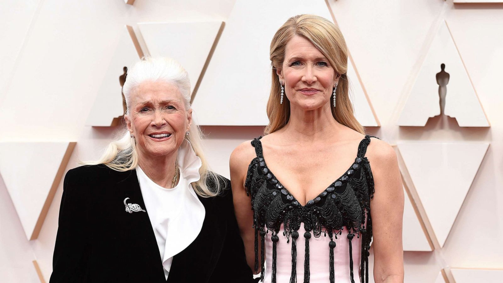 PHOTO: Diane Ladd, left, and Laura Dern arrive at the Oscars, Feb. 9, 2020, at the Dolby Theatre in Los Angeles.