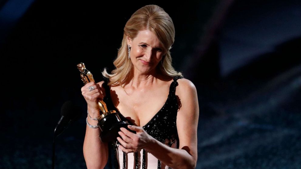 PHOTO: Laura Dern wins the Oscar for Best Supporting Actress in 'Marriage Story' at the 92nd Academy Awards in Hollywood, Calif., Feb. 9, 2020.