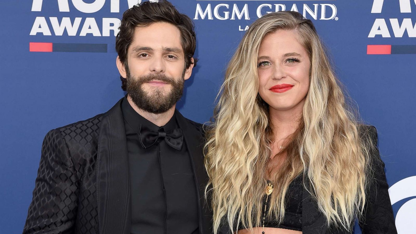 PHOTO: Thomas Rhett and Lauren Akins attend the 54th Academy of Country Music Awards in Las Vegas, April 07, 2019.