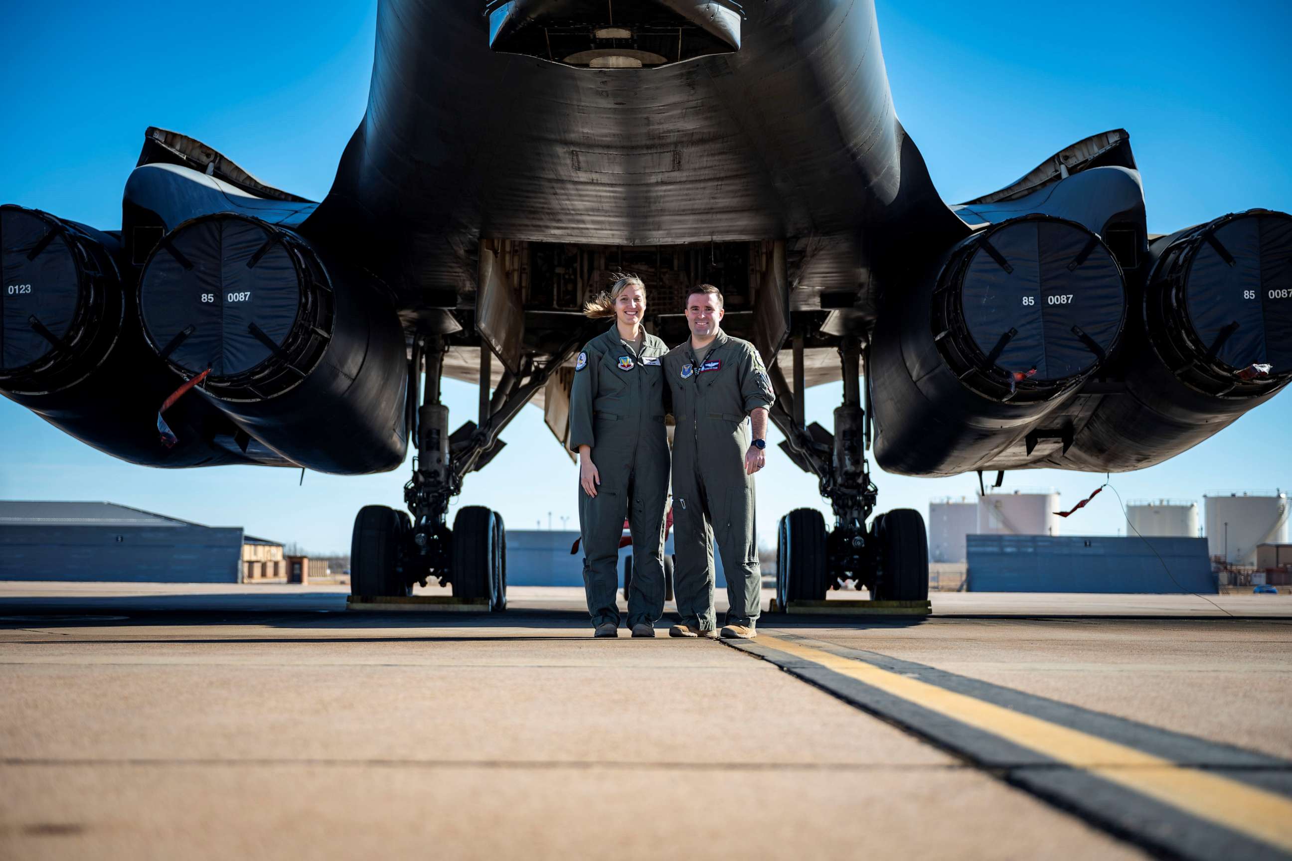 PHOTO: Maj. Lauren Olme recently became one of the first to fly in a supersonic plane while pregnant.