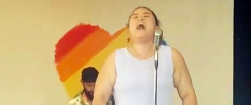 Image result for Blind woman with autism singing âPart of Your Worldâ has us speechless