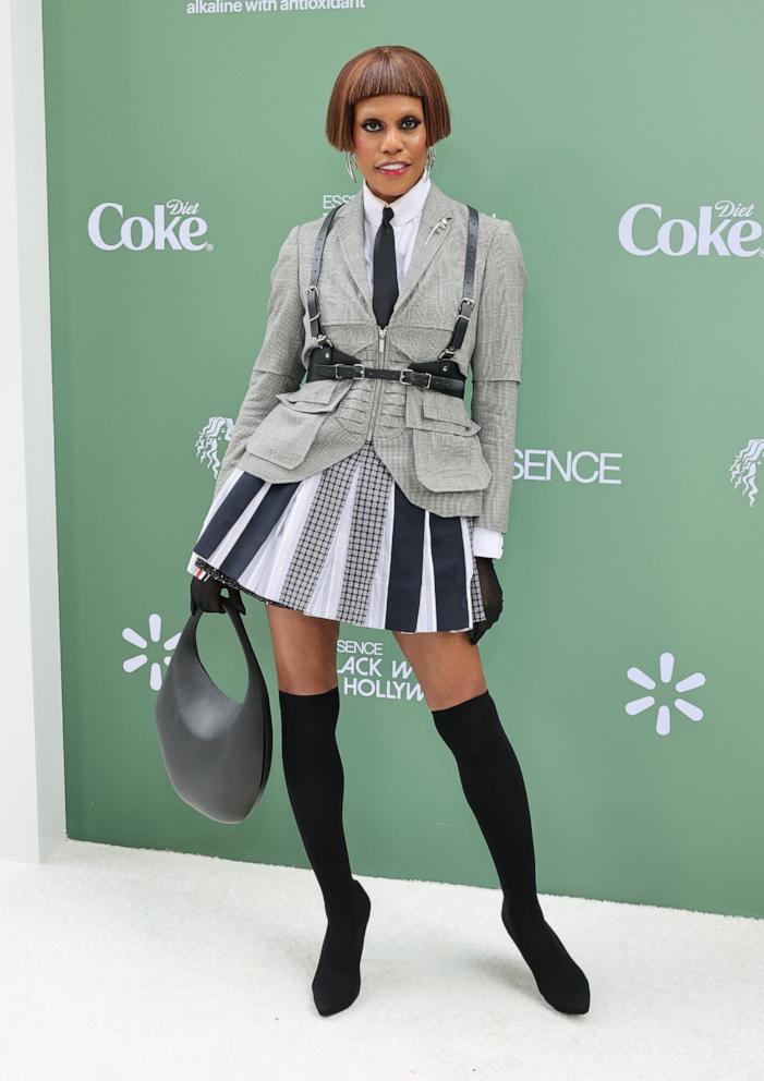 PHOTO: Laverne Cox attends the 2025 ESSENCE Black Women In Hollywood Awards at Fairmont Century Plaza, Feb. 27, 2025, in Los Angeles.