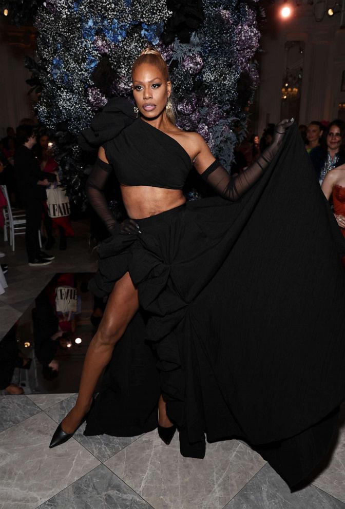 PHOTO: Laverne Cox attends the Christian Siriano SS24 Runway Show at The Pierre Hotel, Sept. 8, 2023, in New York.