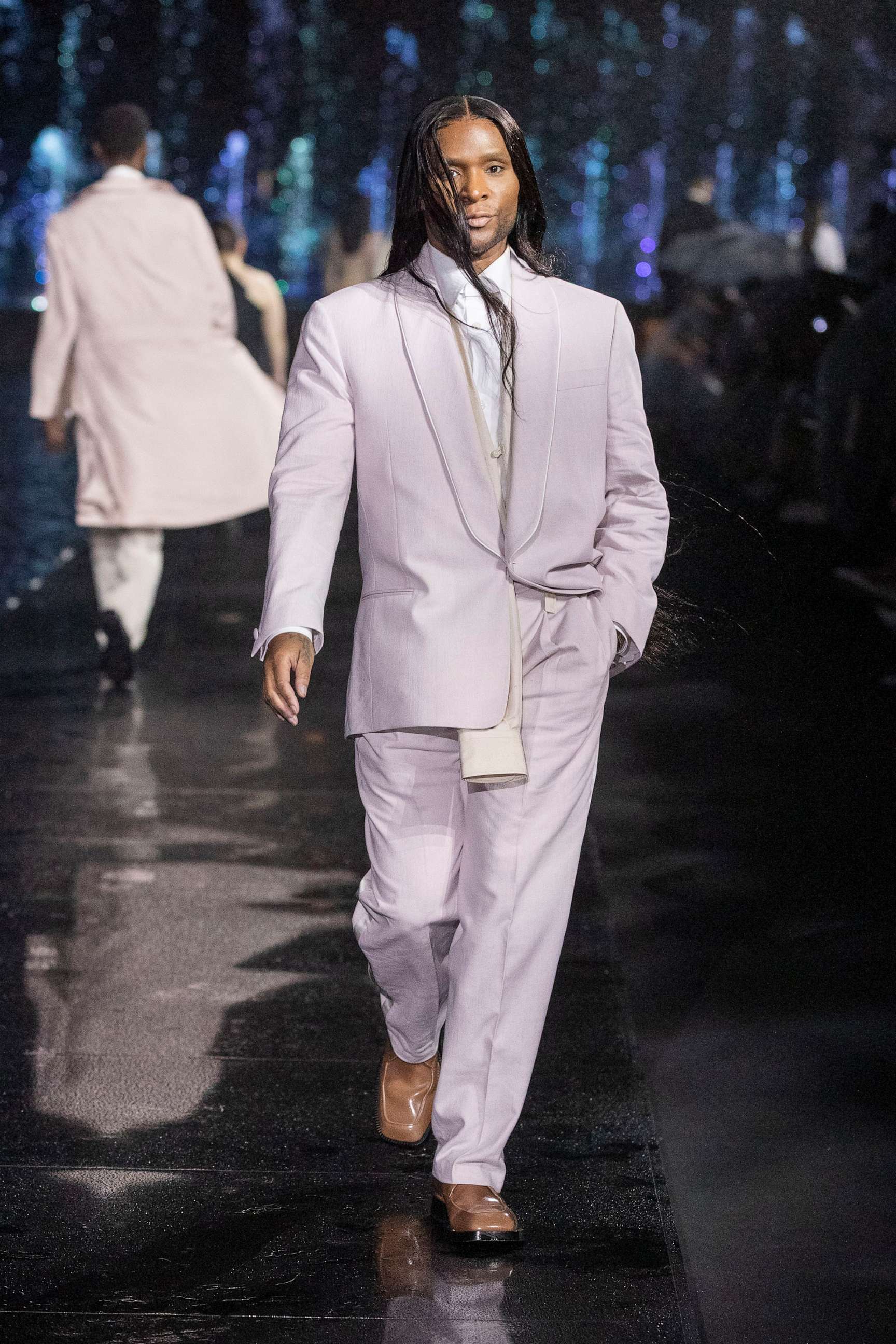 PHOTO: Law Roach walks on the runway at the Hugo Boss fashion show during the Spring Summer 2023 Collection in Miami Beach, Fla., on March 15, 2023.