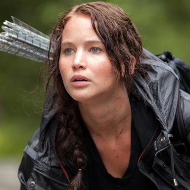 PHOTO: Jennifer Lawrence on the set of the film, "The Hunger Games."