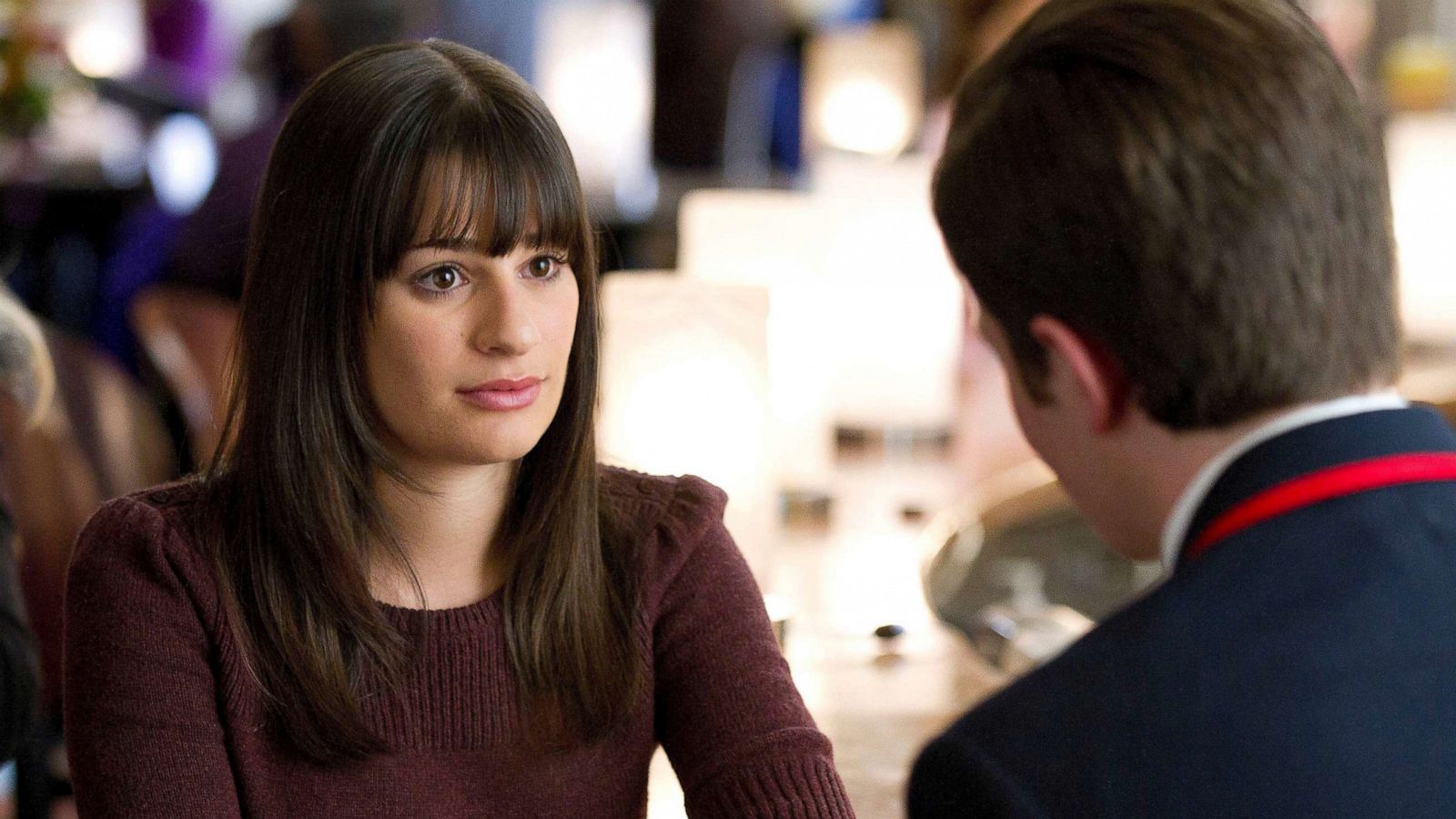 PHOTO: Lea Michele, left, and Chris Colfer in a scene from "Glee."