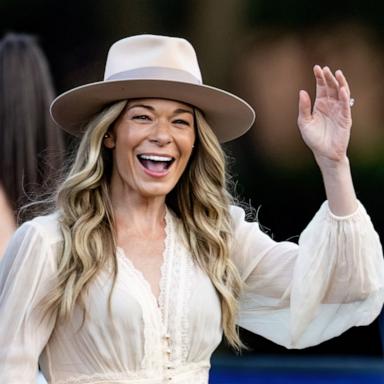 PHOTO: LeAnn Rimes is seen performing during Salute to Service: The United States Army Field Band featuring LeAnn Rimes on July 03, 2024 in Philadelphia, Pennsylvania.
