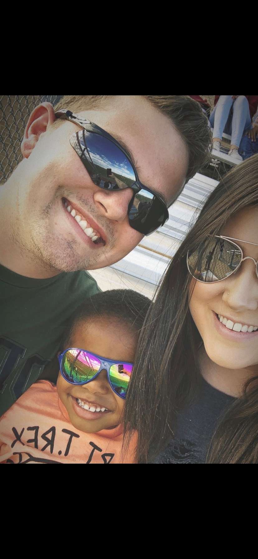 PHOTO: Madison Bacon pictured with husband, Ben Bacon, and son, Abel, at an unknown date, in Lubbock, TX.