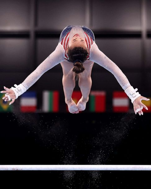 American Sunisa Lee tops Olympic podium in women's all-around