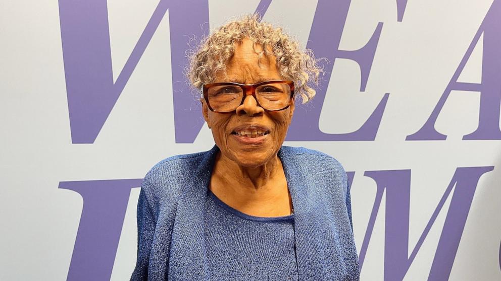 PHOTO: Opal Lee, 97, is pictured at the Democratic National Convention in Chicago on Aug. 20, 2024.