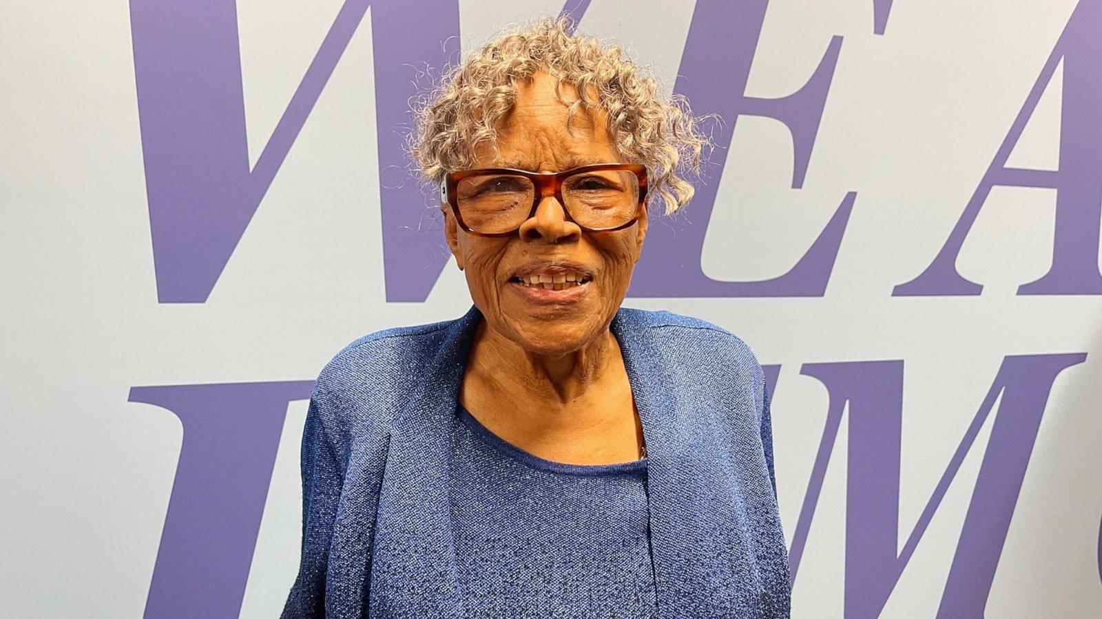 PHOTO: Opal Lee, 97, is pictured at the Democratic National Convention in Chicago on Aug. 20, 2024.