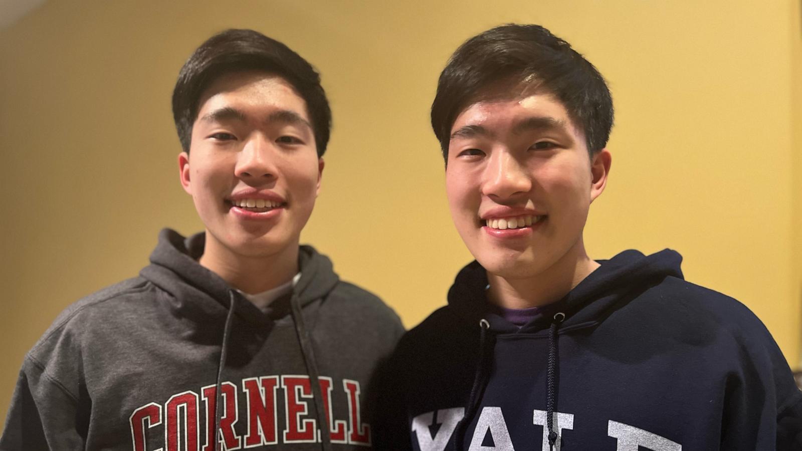 PHOTO: Twin brothers Devon Lee and Dylan Lee have been named valedictorian and salutatorian of Herricks High School in New Hyde Park, N.Y.