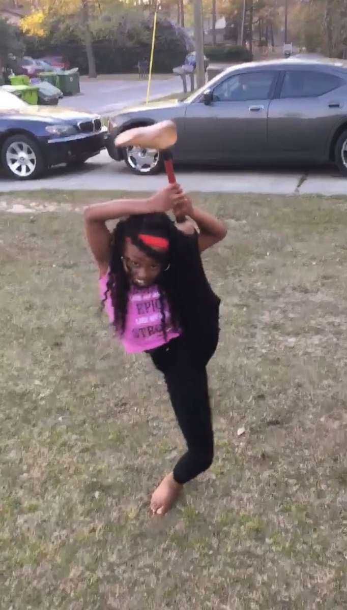 PHOTO: Jamiyah Robinson, 10, showed off her moves this month in a Facebook video recorded by her mom.