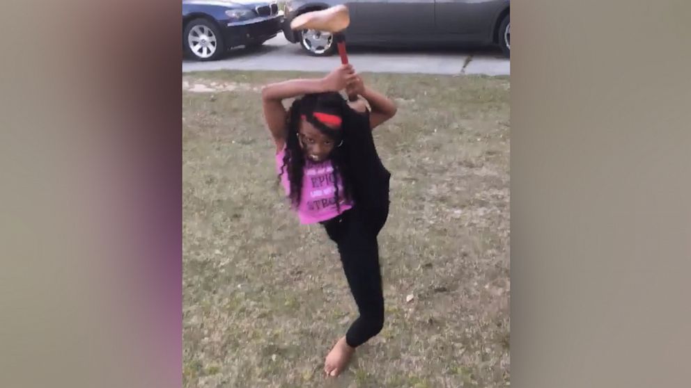 PHOTO: Jamiyah Robinson, 10, showed off her moves this month in a Facebook video recorded by her mom.