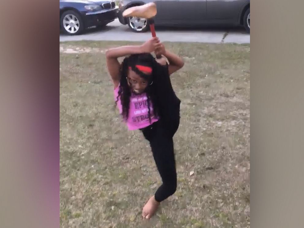 PHOTO: Jamiyah Robinson, 10, showed off her moves this month in a Facebook video recorded by her mom.