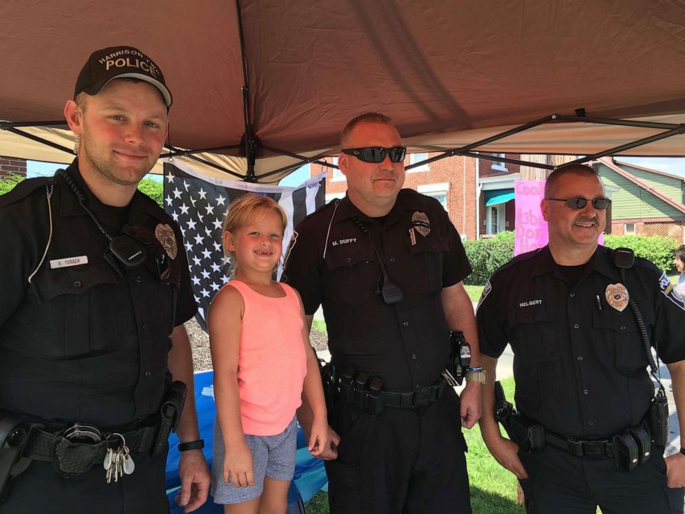 PHOTO: 6-year-old Kaley Bastine works to fundraise through lemonade stands so her local police can buy a K9.