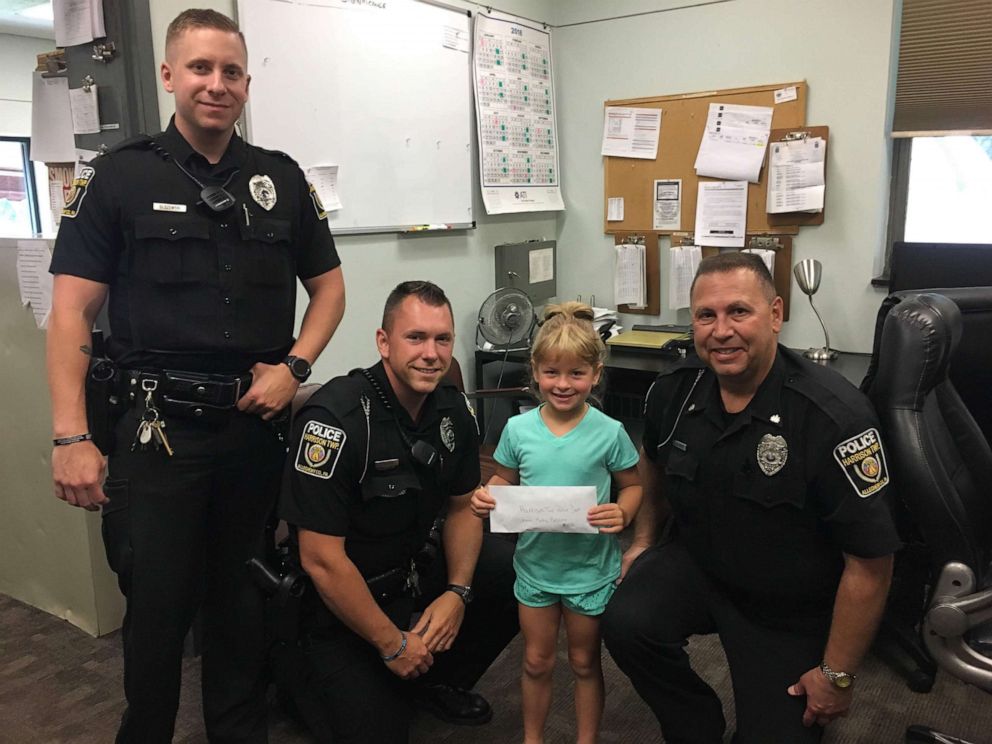 PHOTO: 6-year-old Kaley Bastine works to fundraise through lemonade stands so her local police can buy a K9.