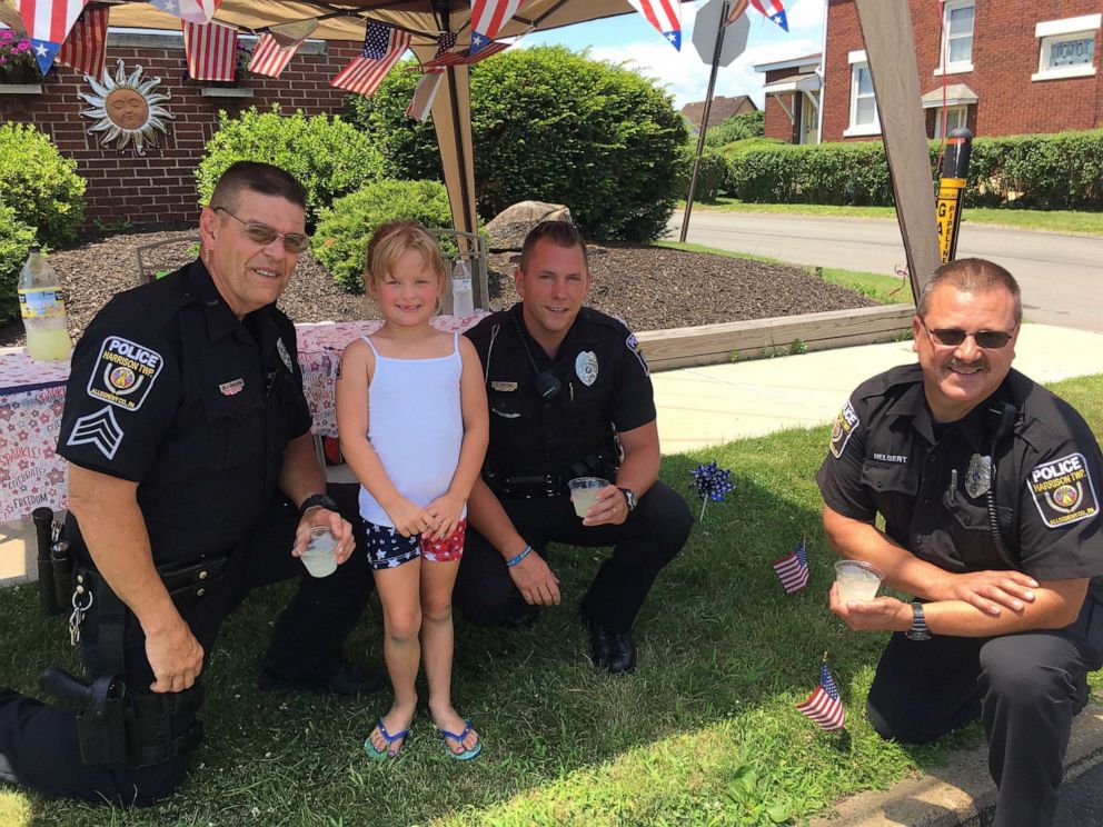 PHOTO: 6-year-old Kaley Bastine works to fundraise through lemonade stands so her local police can buy a K9.